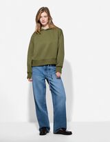 Hoodie - einfarbig - dunkelgr&uuml;n