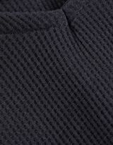 Top - A nido d'ape - grigio scuro