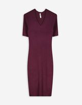 Kleid - Viskose-Mix - dunkellila