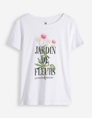 T-Shirt - Frontprint - wei&szlig;