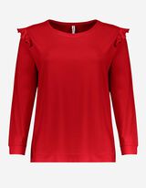 Damen Langarmshirt - Volants