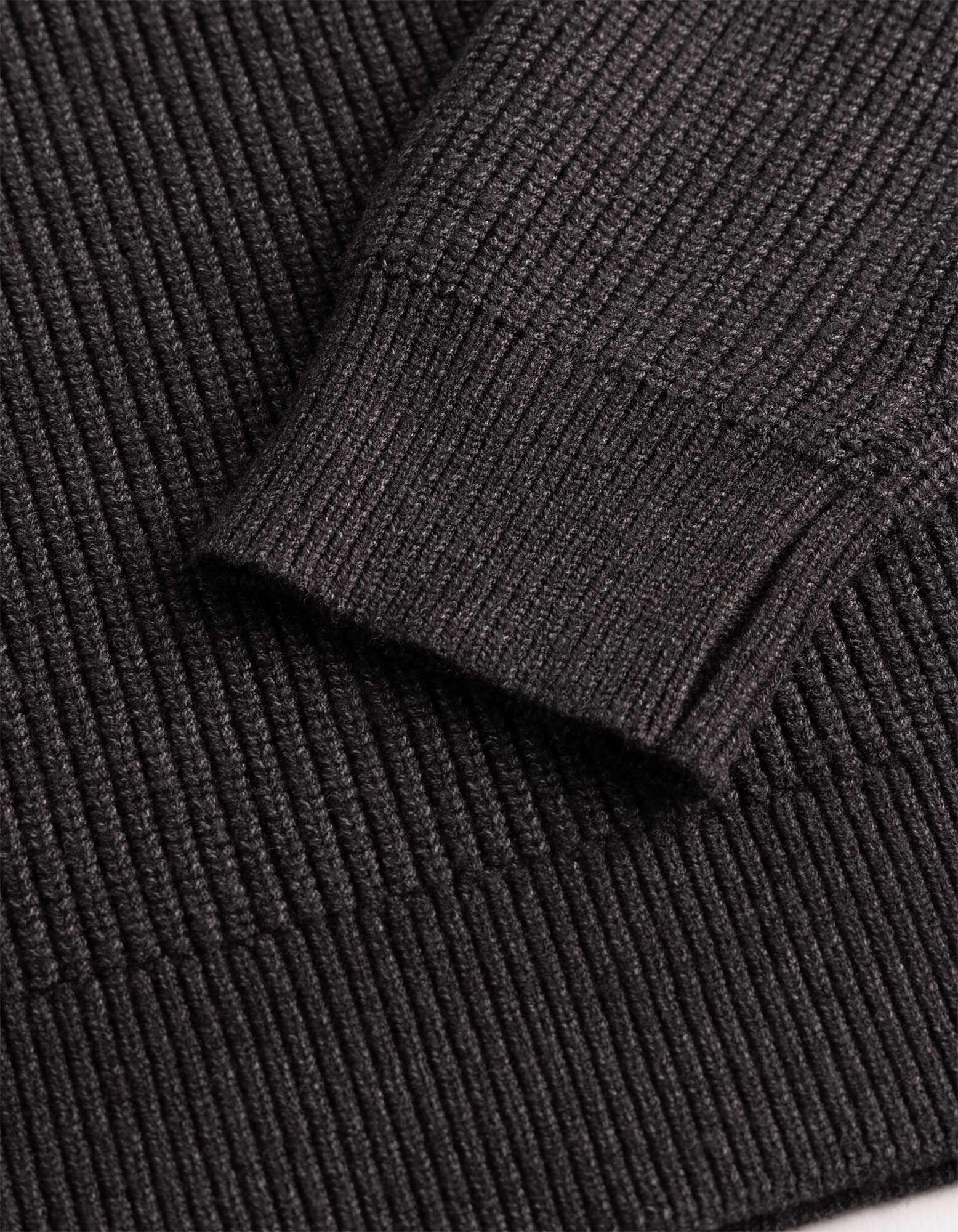 Pullover - Rollkragen - Dunkelgrau