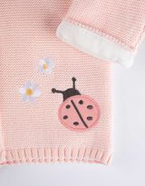 Pleteni kardigan - vezivanje - roze