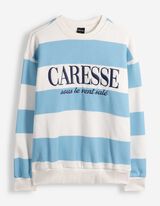 Sweatshirt - Messageprint - Hellblau