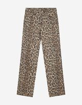 Hose - Leopardenmuster - hellbraun