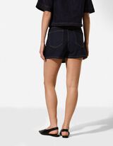 Skort - donkerblauw denim - Donkerblauw