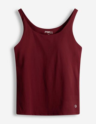 Top - Atmungsaktiv - dunkelrot