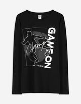 Longsleeve - Vooropdruk - zwart