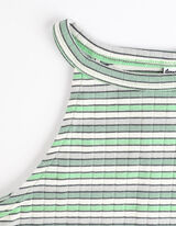 Majica na bretele - Izrez sa vezivanjem oko vrata - svetlo-zelena