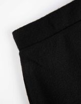 Térdig érő szoknya - Kötött ruha - fekete