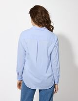 Bluza - Srajčni ovratnik - svetlo modra