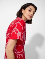 Kleid - Seitenschlitz - pink