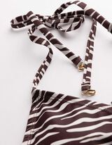 Bikinitop - Schn&uuml;rung - dunkelbraun