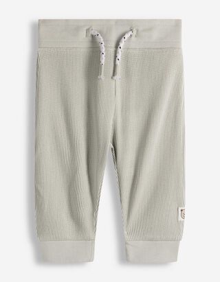 Nohavice tepl&aacute;kov&eacute;ho strihu - Vaflov&aacute; &scaron;trukt&uacute;ra - svetlozelena