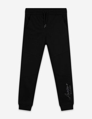 Jogginghose - Print - schwarz