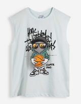 T&iacute;lko - Předn&iacute; tisk - Světle modr&aacute;