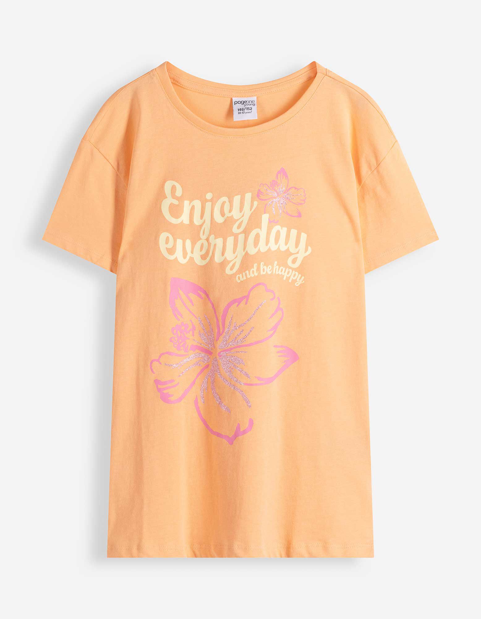 Tričko - Předn&iacute; tisk - Oranžov&aacute;