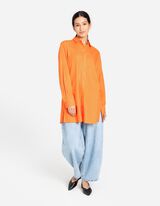 Hemdkleid - Leinen-Mix