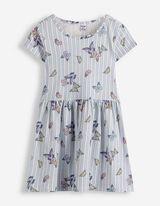 Kleid - Allover-Muster - wei&szlig;