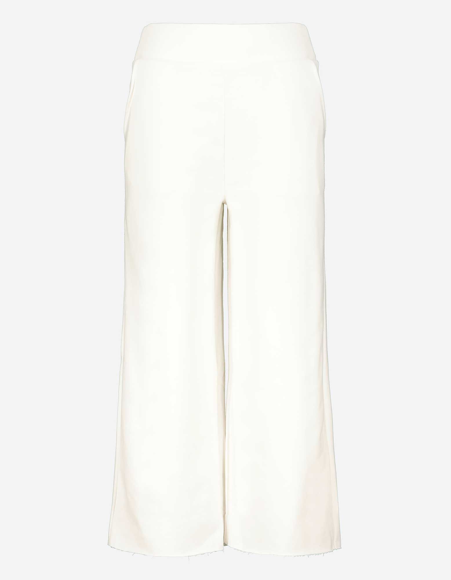 Pantalon palazzo - Bas des jambes de finition c&ocirc;tel&eacute;e - blanc