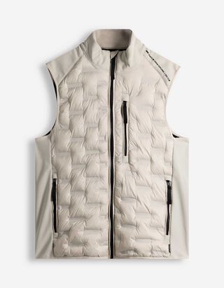 Weste - Geometrisches Muster - hellgrau