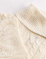 Pullover - Zopfstrick - Off-White