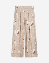 Palazzobroek - Print all-over - beige
