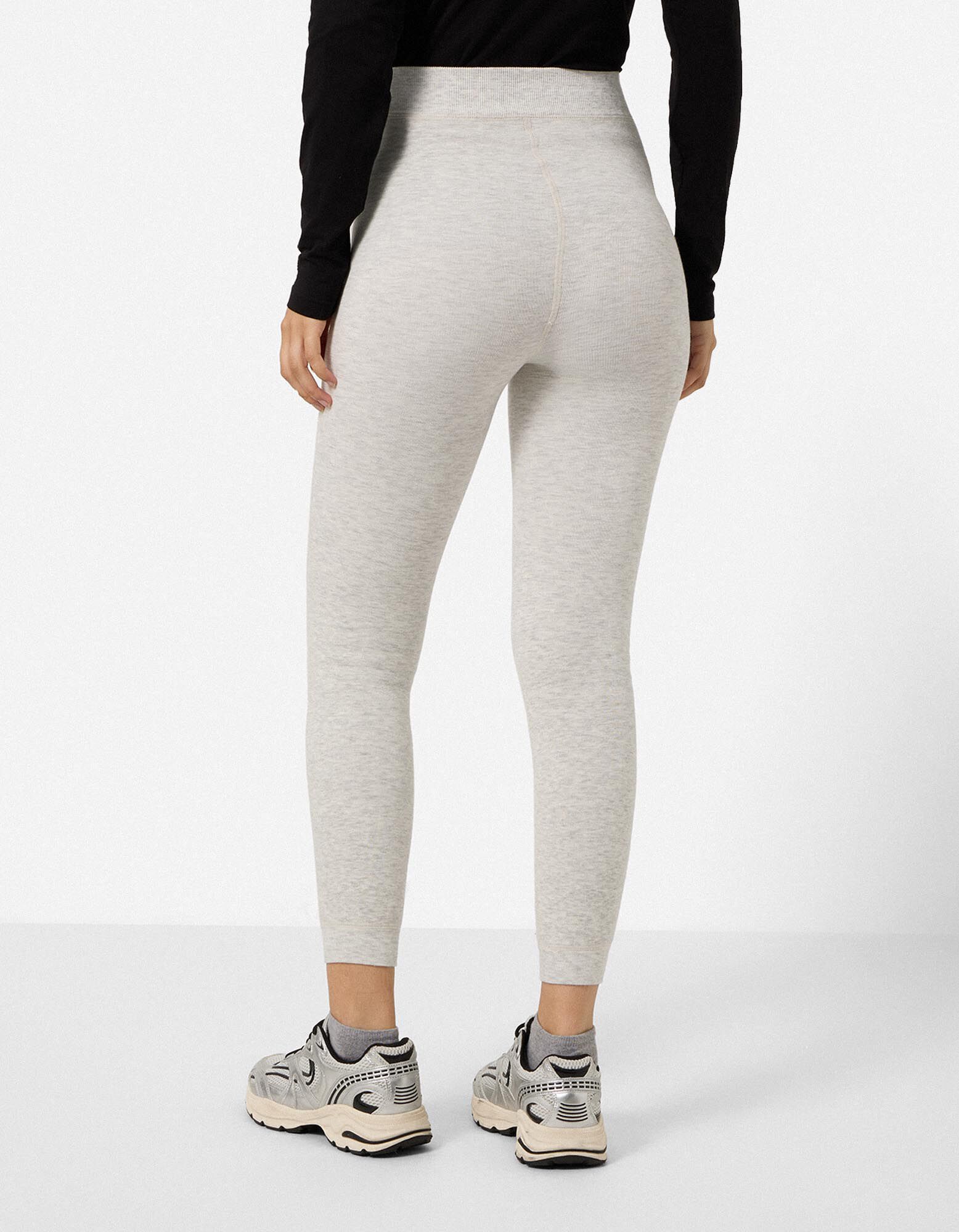 Leggings - Efect termic - Gri deschis