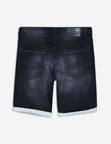 Bermuda  - Risvolti fissi sul fondo gamba - nero