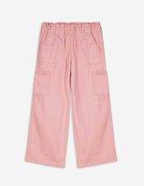 Hlače paperbag kroja - Na&scaron;iveni džepovi - ruzicasta