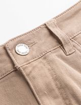 Kalhoty - Vysok&yacute; pas - b&eacute;žov&aacute;