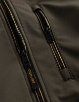 Softshellov&aacute; bunda - Stojačik - tmavozelena