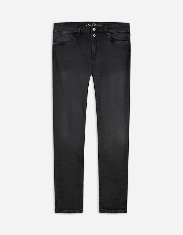 Jeans - Girlfriend Fit - Albastru inchis