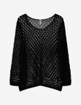 Maglione - Scollo a V - nero