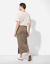 Szoknya - Viszkózkeverék - sötétszürke