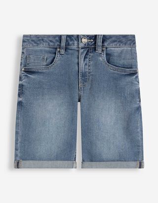 Jeansshorts - mid blue denim - blau