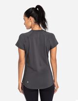 T-shirt - materiał oddychający - ciemny szary