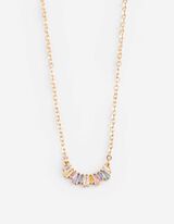 Kette - Ziersteine - goldfarben