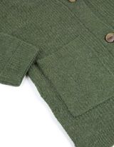 Kardigan - Rukavi sa fiksnim manžetnama - tamno-zelena