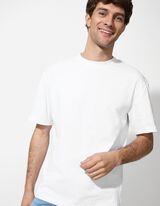 Tričko - Nadměrný střih Oversized Fit - bílá