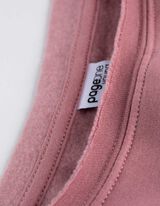 Sweatshirt - U-Ausschnitt - rosa