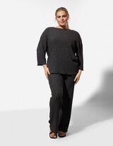 Shirt - Loose fit - Zwart
