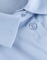 Bluse - Webstoff - hellblau