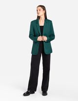 Blézer - Vállpárnák - sötétzöld