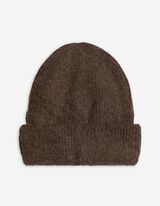 Mütze - Rippstrick - braun