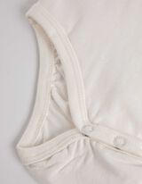 Bodi z dolgimi rokavi - Potisk - belo