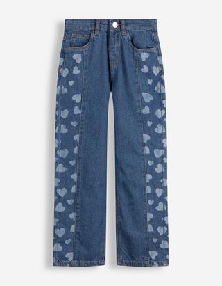 Jeans - Laserprint - blau