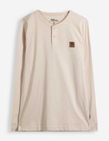 Langarmshirt - Aufn&auml;her - Beige