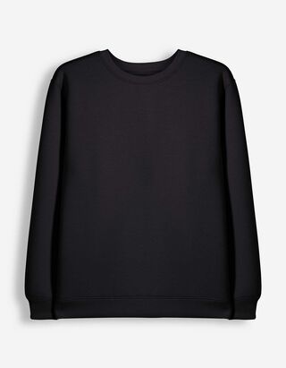 Mikina - Nadměrn&yacute; střih Oversized Fit - Čern&aacute;