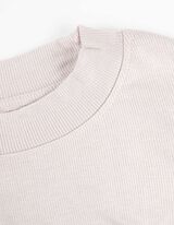 Maglia a manica lunga - Tessuto glitterato - beige